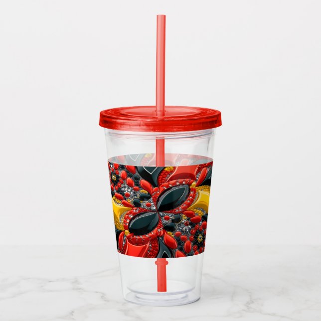 Acrylic Tumbler with Germany Colours Design (Front)