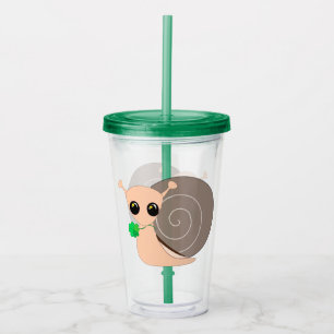 Acrylic Tumbler with Lucky Snail