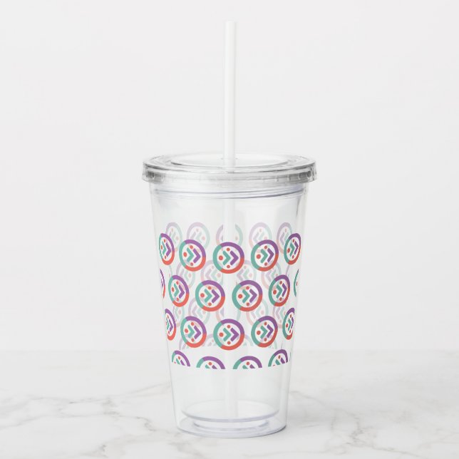 Acrylic Tumbler with Straw (Front)
