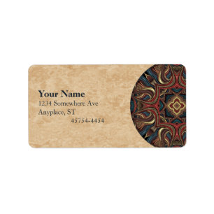 Acrylic Vision Mandala Address Avery Label