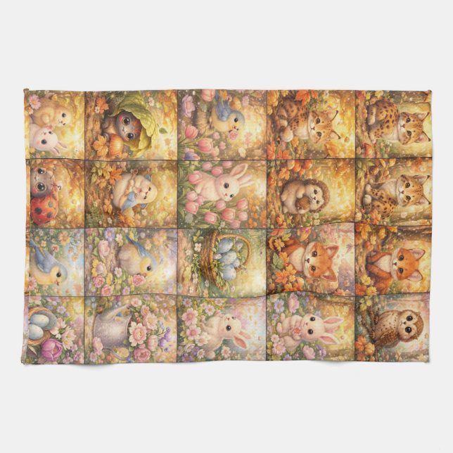 Acrylic Wall Art Kitchen Towel (Horizontal)