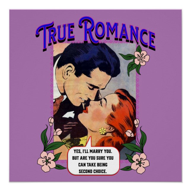  Acrylic Wall Art - True Romance - Comic Pop Art  (Front)