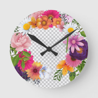 Acrylic Wall Clock, 8" Round Acrylic Round Clock