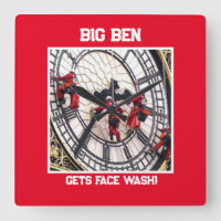 Acrylic Wall Clock large square!