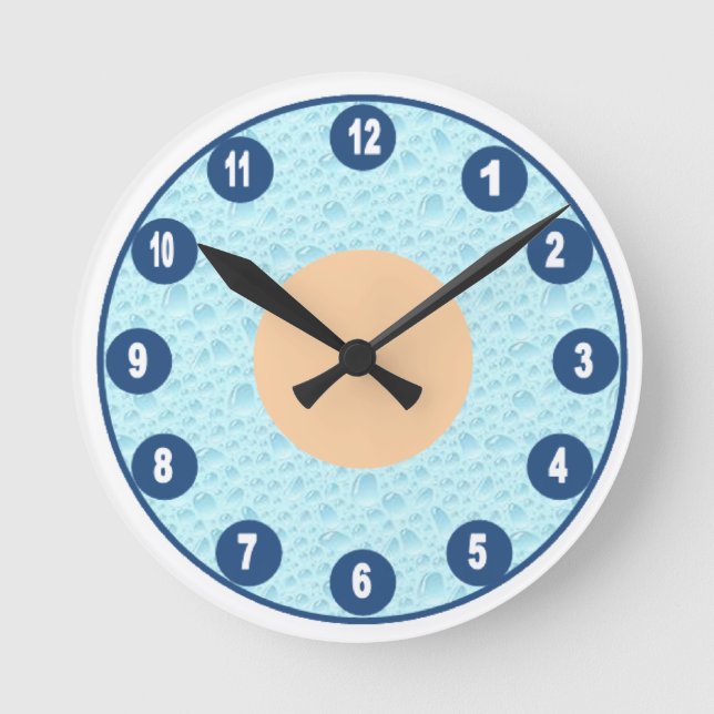 Acrylic Wall Clock, Round  Medium  DESIGN  NATURE Clock (Front)