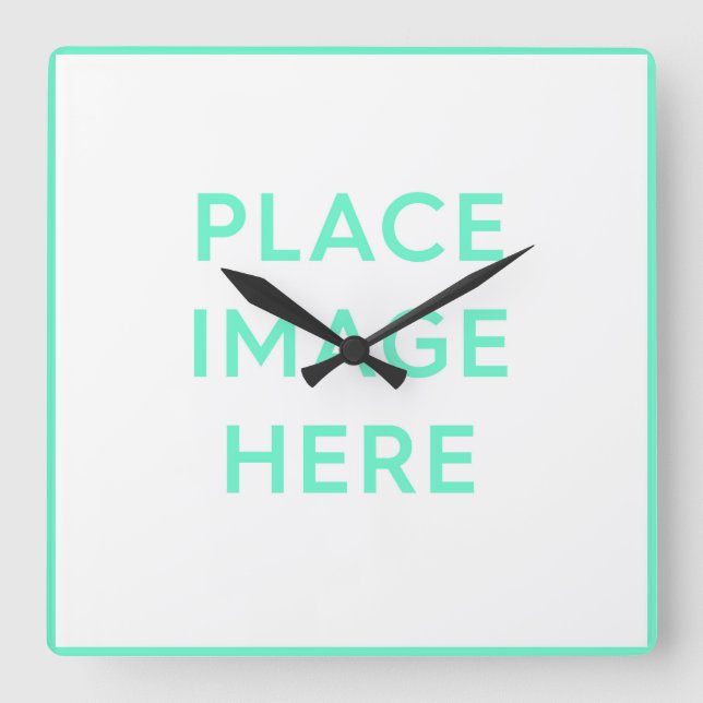Acrylic Wall Clock, Square Square Wall Clock (Front)