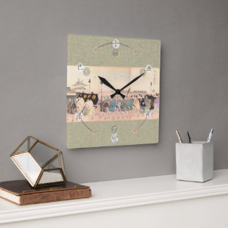 ACRYLIC WALL CLOCK SQUARE WALL CLOCK BY NISHIKI-E 