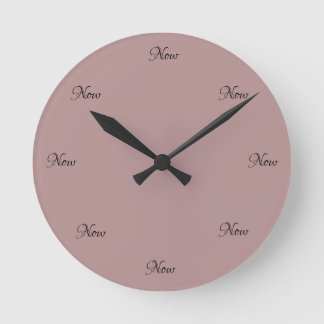 Acrylic Wall Clock "The Time is Now"