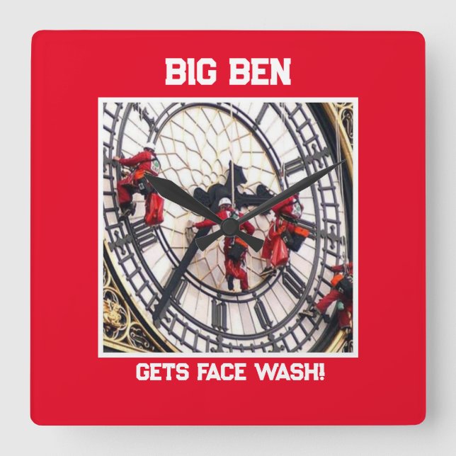 Acrylique Mur Horloge grand carré! (Recto)