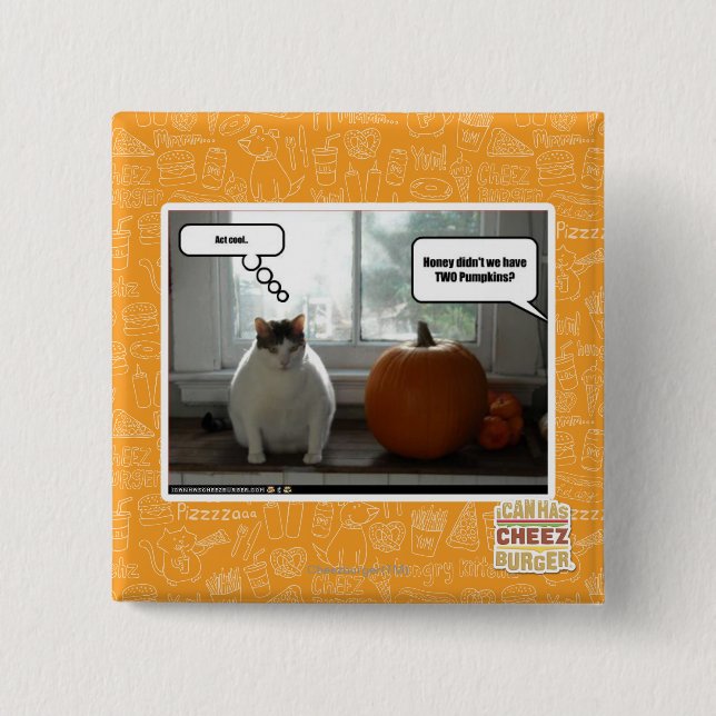 Act cool 2 inch square button (Front)