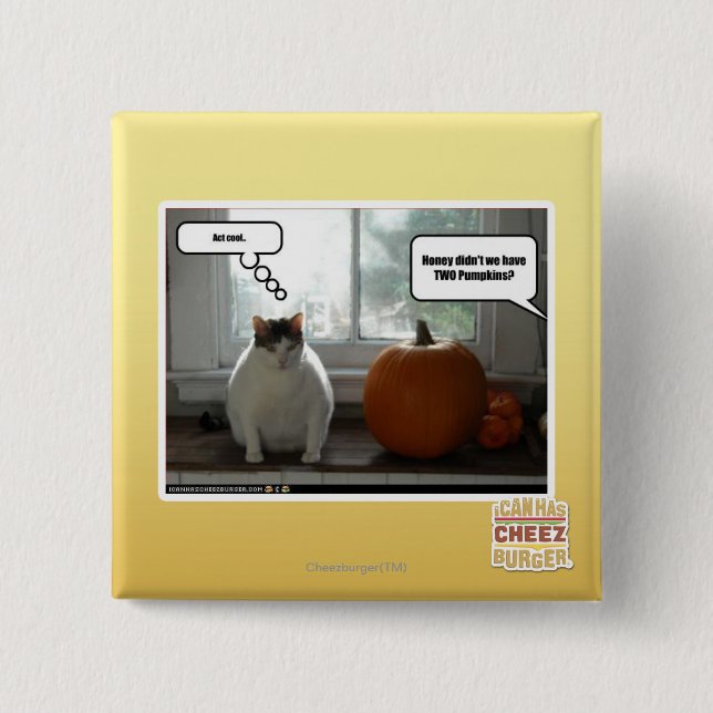 Act cool 2 inch square button (Front)