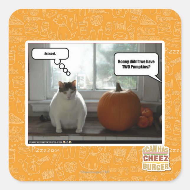 Act cool square sticker (Front)