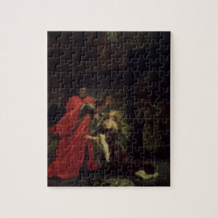 Act I, scene 3: Desdemona kneeling at her father's Jigsaw Puzzle