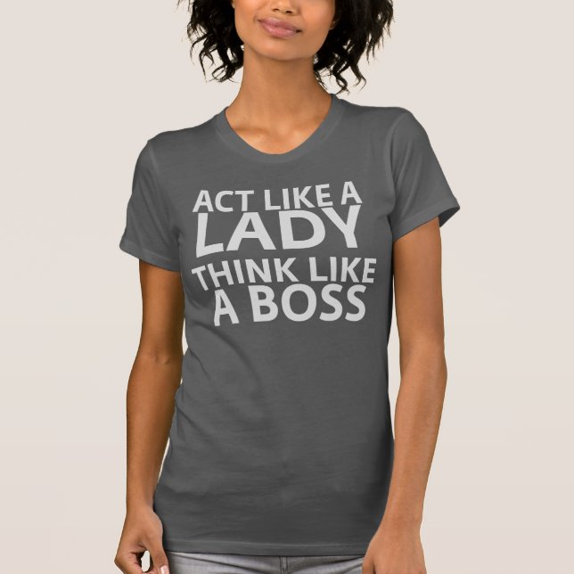 Act Like A Lady Think Like A Boss Tank (Front)