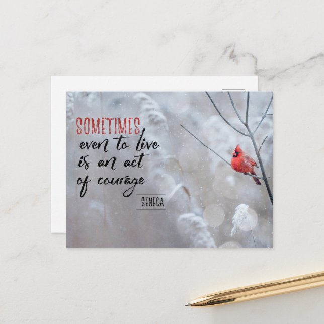 Act of Courage Postcard (Front/Back In Situ)