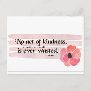 Act of Kindness Quote Postcard