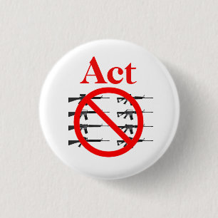 Act on Gun Control 1 Inch Round Button
