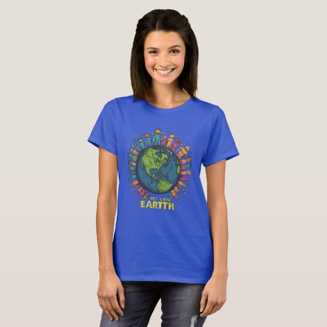 Act, Save Earth T-Shirt (Front Full)