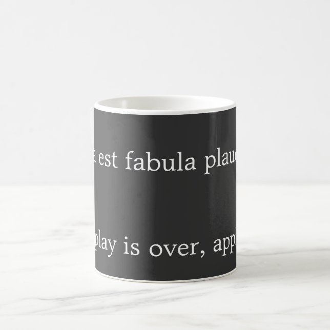 Acta est fabula plaudite! coffee mug (Center)