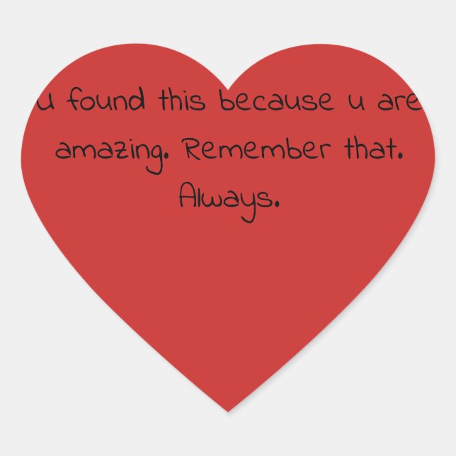 Acte de bonté aléatoire cadeau - autocollant d'amo (Devant)