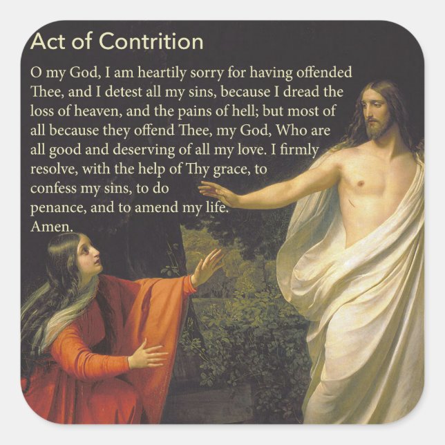 Acte de condamnation Sticker de prière (Devant)