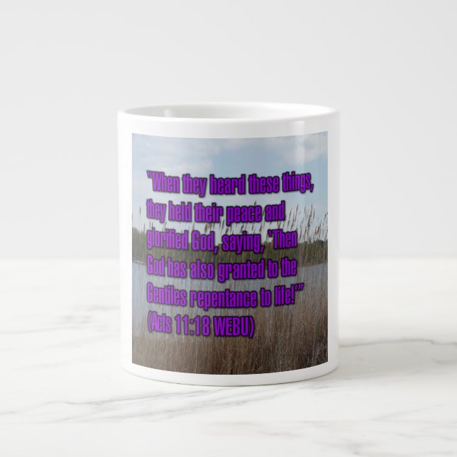Actes 11:18 WEBU Mug (Devant)
