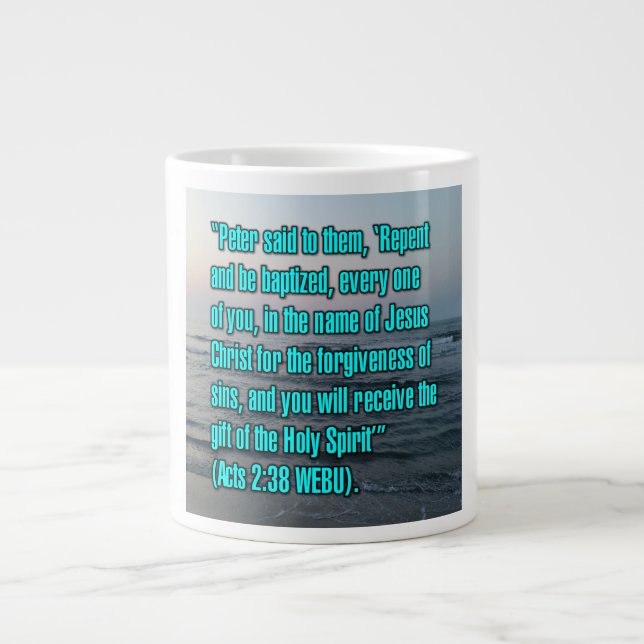 Actes 2:38 WEBU Mug (Devant)