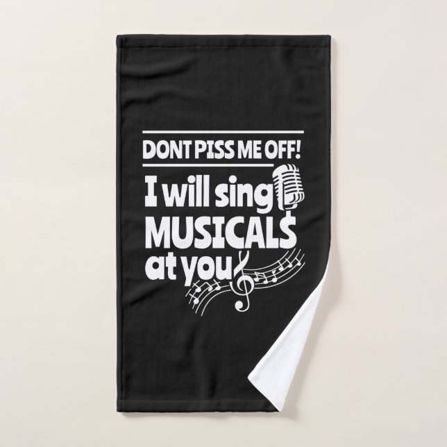 Acteur Vous Chantera Des Comédies Musicales (Serviette à main)