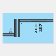 Acting Edition Play Script Styled