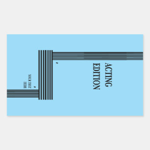 Acting Edition Play Script Styled Sticker