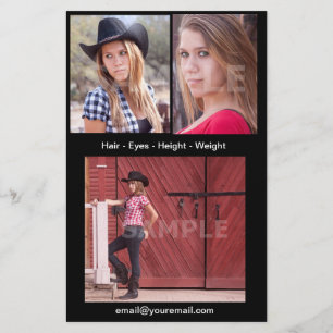 Acting Headshots Comp Cards