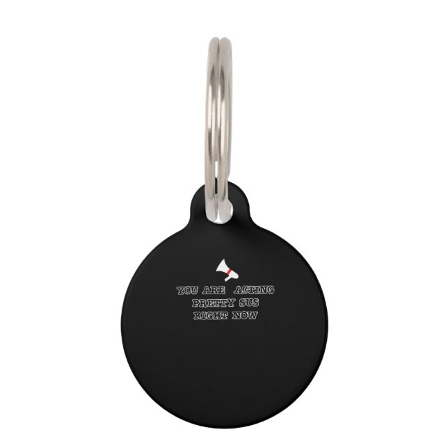 Acting Pretty Sus Premium Pet Tag (Front)