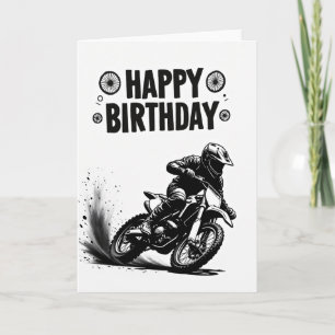 Action Birthday Moto Art Card