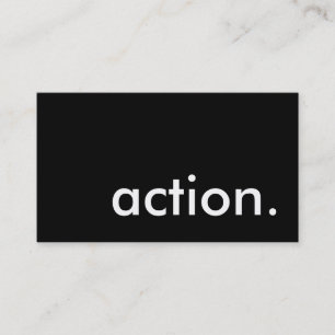 action. business card