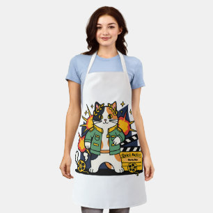 Action Cat Hero on Set - Apron