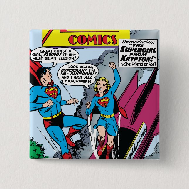 Action Comics #252 2 Inch Square Button (Front)