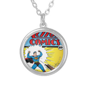 Action Comics #35 Silver Plated Necklace