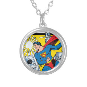 Action Comics #36 Silver Plated Necklace