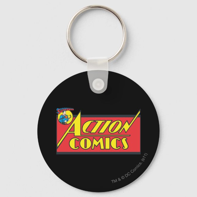 Action Comics - Superman Keychain (Front)