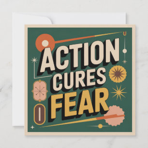 Action Cures Fear Holiday Card
