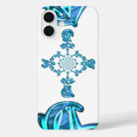 Action Cyan Teal Abstract Graffiti Art Print