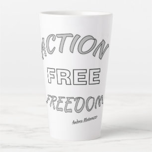 Action Free Freedom Latte Mug