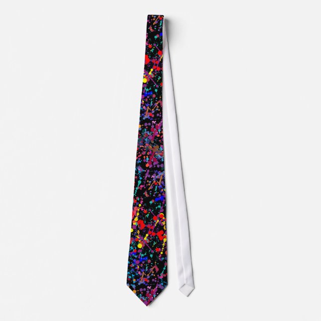 Action Painting Splatter Art Tie (Front)