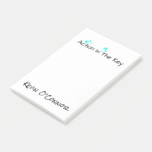 "Action" Personalized Note Pads -Positive Quotes