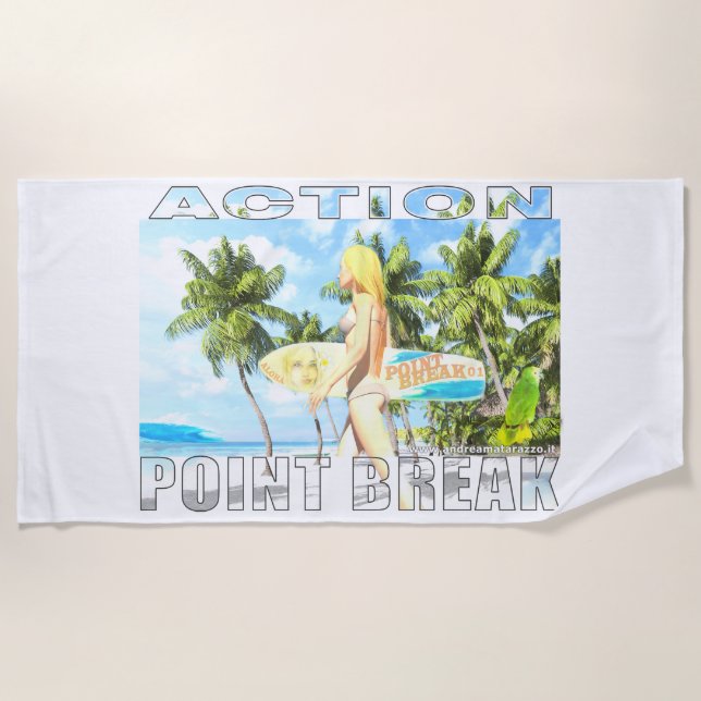 Action - Point Break 01 Beach Towel (Front)