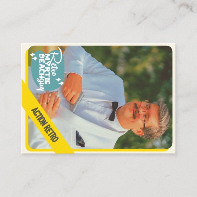 Action Retro Calling Card (Front)