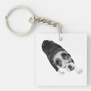 Action Walk Dog Encourages Every Holiday Commute Keychain