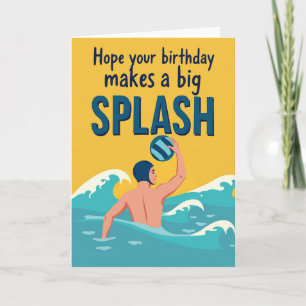Action Wave Birthday Card