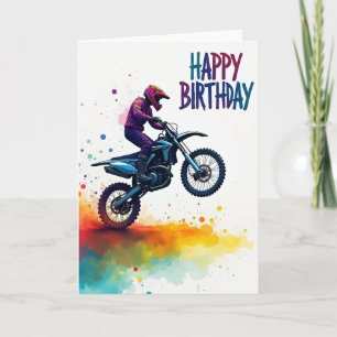 Action Wheelie Birthday Card