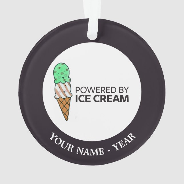 Actionné par la crème glacée (dos)